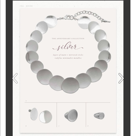 Chloe + Isabel Anniversary Silver Statement Necklace - Picture 3 of 12